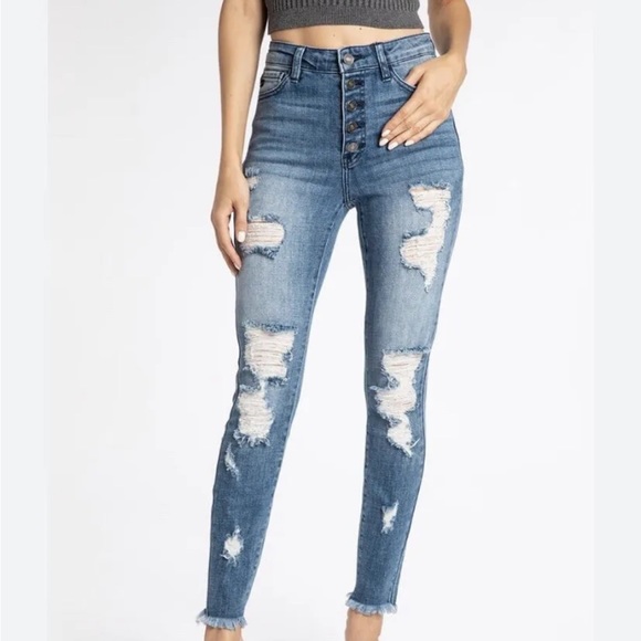 KanCan High Rise Button - Picture 6 of 6